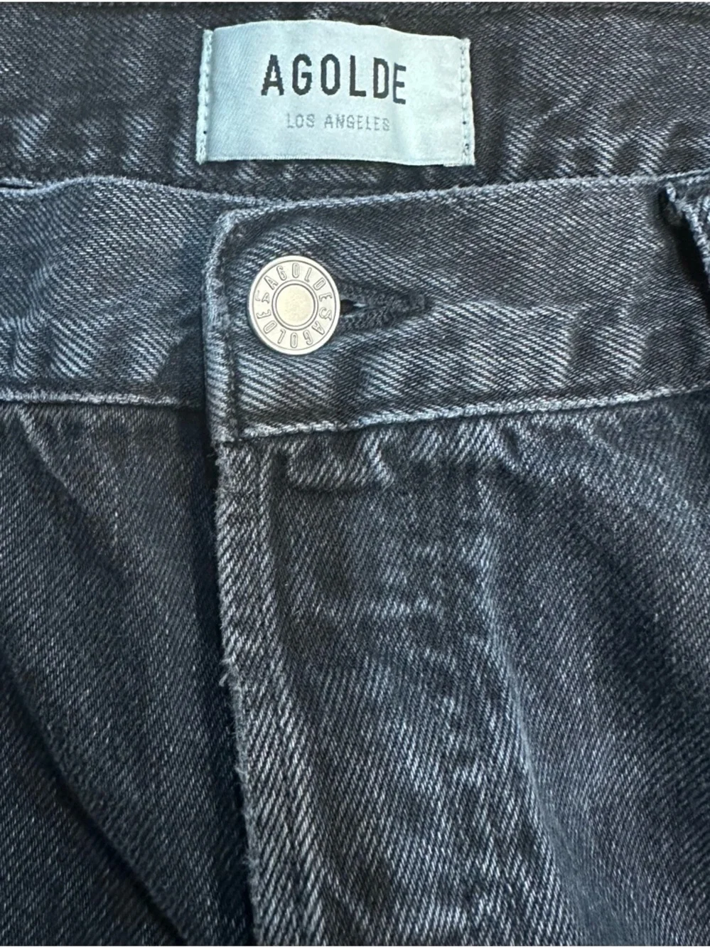 Agolde 90s Crop Midrise Straight | Washed Black - Picture 9 of 9